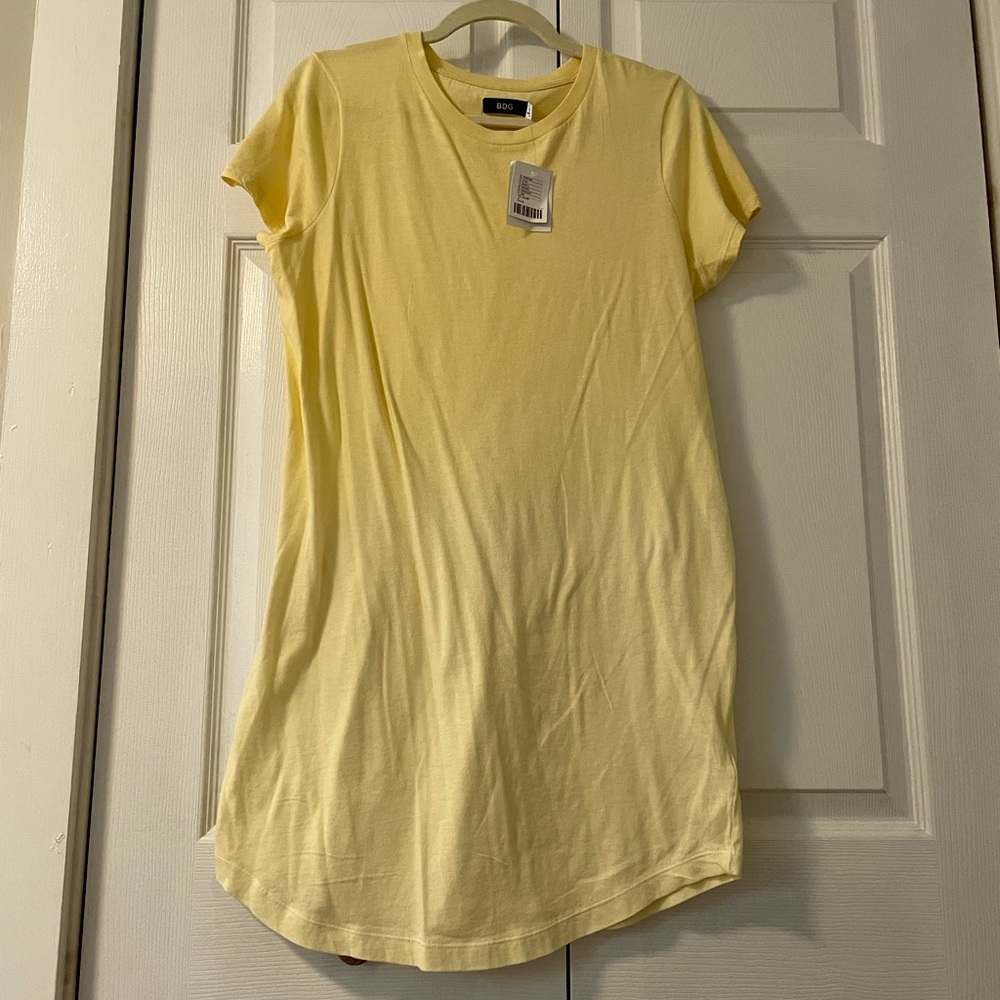 BDG Yellow Ombre T-Shirt Dress